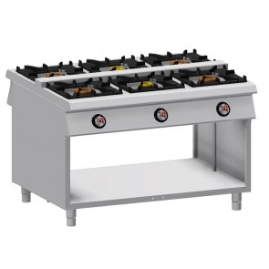 Masina de gatit alimentare gaz 8 arzatoare, putere totala 69400W