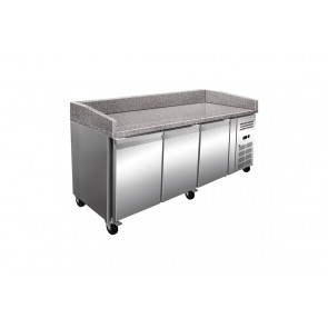 Banc refrigerat pentru pizza, cu 3 usi, dimensiuni 2025x800x1000mm, alimentare 220V, putere 230W