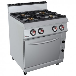 Masina de gatit alimentare gaz 4 arzatoare, putere totala 5500W