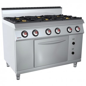 Masina de gatit alimentare gaz 6 arzatoare, putere totala 5500W