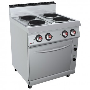 Masina de gatit cu plite rotunde electrica cu 4 zone, putere 15900W