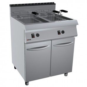 Friteuza alimentare gaz 2 cuve capacitate 17 litri, putere 33000W
