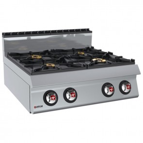 Masina de gatit alimentare gaz 4 arzatoare, putere totala 40000W