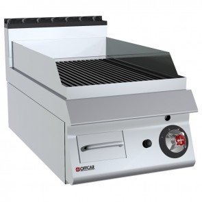 Fry top electric suprafata striata, putere totala 14000W 