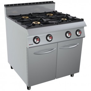 Masina de gatit alimentare gaz 4 arzatoare, putere totala 40000W 