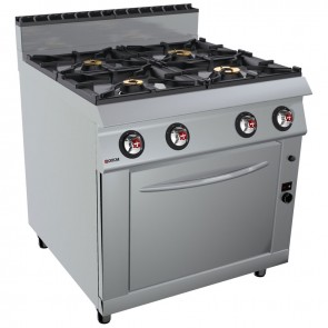 Masina de gatit alimentare gaz 8 arzatoare, putere totala 54000W