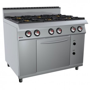 Masina de gatit alimentare gaz 6 arzatoare, putere totala 48200W