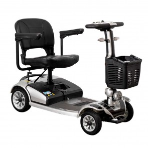 Scuter electric cu 4 roti pentru mobilitate, viteza maxima 7.8 km/h, autonomie 35 km