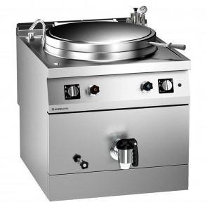 Marmita alimentare gaz, inox, capacitate maxima 140 litri