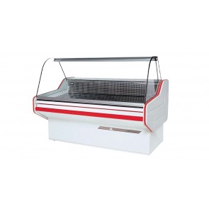 Vitrina frigorifica, cu motor, geam rabatabil, curbat in partea superioara, temperatura de lucru +2°C/ +8°C, putere 634W