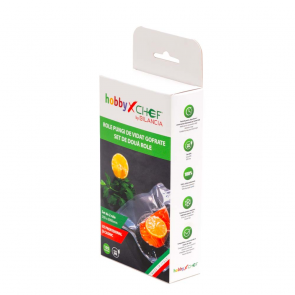 Set 2 role pungi pentru masinile de vidat alimente, gofrate, latime 200mm, lungime 6000mm