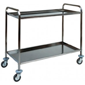 Carucior cu 2 planuri, structura inox