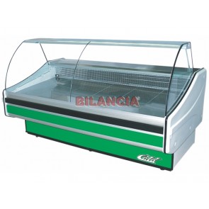 Vitrina frigorifica, cu motor, geam curb, temperatura de lucru +2°C/ +8°C, putere 600W