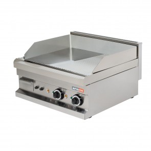 Fry Top, 1/2 neted - 1/2 striat, alimentare 380V, putere 6000W