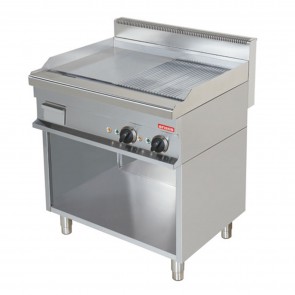 Fry-top electric suprafata mixta + Baza deschisa, putere 8100W