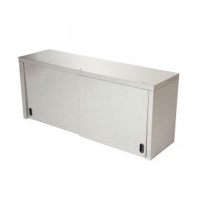 Dulap de perete cu usi glisante, polita intermediara, inox, dimensiuni: 1600x400x600h mm