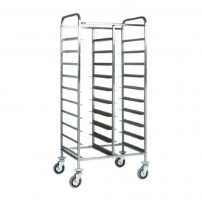 Carucior pentru tavi GN1/1, capacitate 20 tavi, inox