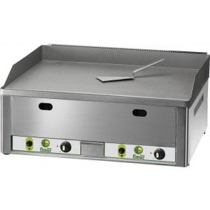 Fry-top pe gaz suprafata de lucru neteda, 2 arzatoare, putere: 8000W