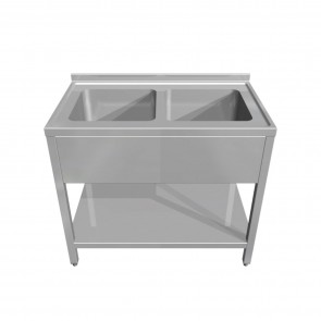 Spalator cu 2 cuve, dimensiuni 1200x700x850hmm, inox