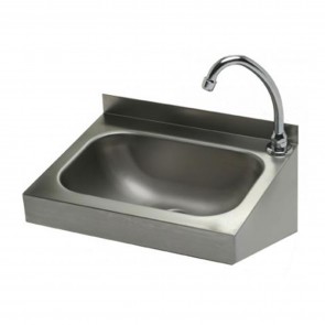 Lavoar, comanda la genunchi,  dimensiuni 400x320 mm, inox