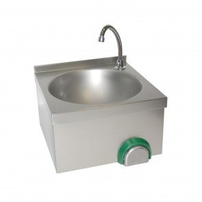 Lavoar din inox cu comanda la genunchi