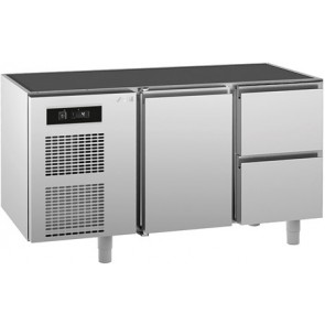 Masa rece cu 2 usi, blat de lucru din inox, temperatura de lucru 0°C/+10°C, putere 350W