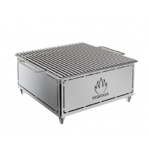 Gratar japonez portabil Hibachi, recomandat pentru 8 persoane, inox, temperatura 250°C