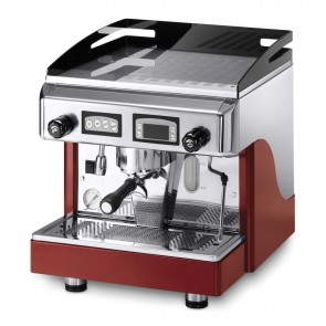 Espressor electronic cu display, cu 1 grup, capacitate boiler 6 litri, putere 2900/3160 W, rosu