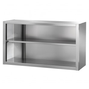 Dulap, deschis,cu 1 polita interioara, inox, dimensiune (LxlxH mm): 1200x400x660