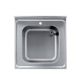 Spalator cu o cuva, inaltator la perete, cuve antifonate, ventil scurgere si tub prea-plin, dimensiuni externe 700x700x850h mm