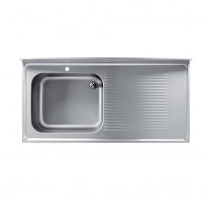 Spalator cu o cuva, picurator pe dreapta si inaltator la perete, cuve antifonate, ventil scurgere si tub prea, dimensiuni externe 1200x700x850h mm