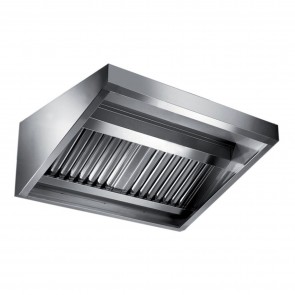 Hota profesionala de perete, din inox, cu 3 filtre, putere aspiranta 2300mc/h