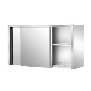 Dulap, cu usi glisante, 1 polita perforata, inox, dimensiune (LxlxH mm): 1000x400x660