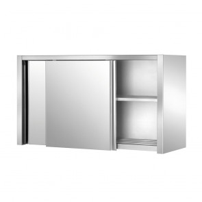 Dulap, cu usi glisante, 1 polita perforata, inox, dimensiune (LxlxH mm): 2000x400x660