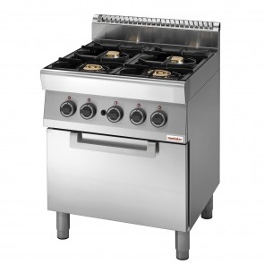 Masina de gatit, alimentare gaz, 4 ochiuri, temperatura reglabila 150°C-300°C