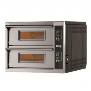 Cuptor de pizza cu control electronic, cu 2 camere de coacere, putere 16400 W