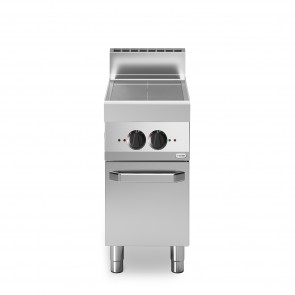 Masina de gatit din inox cu inductie, 2 zone de gatit, baza inchisa, putere electrica totala 7000W, alimentare 380V