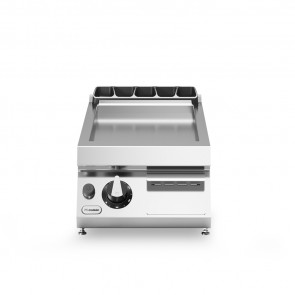 Fry top, alimentare gaz, suprafata neteda cromata, model de banc