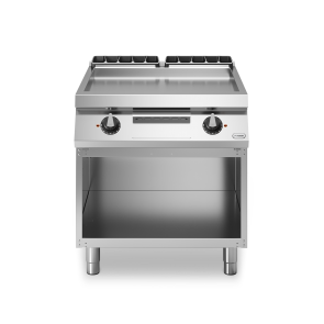 Fry top, electric, suprafata neteda cromata, baza deschisa, putere 15000W