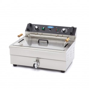 Friteuza electrica capacitate 20 litri, robinet scurgere ulei, termostat reglabil 50-200°C