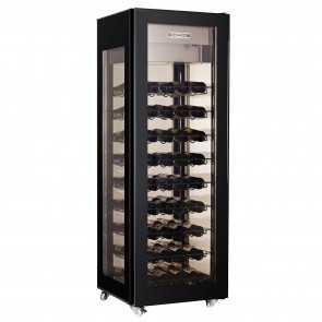 Vitrina din sticla pentru expunere sticle vin, capacitate 81 sticle, temperatura de lucru 5-18°C,  putere 500W