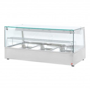 Vitrina calda ventilata, putere 2500 W