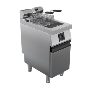 Friteuza electrica 1 cuva capacitate 15 litri, putere totala 14000W 