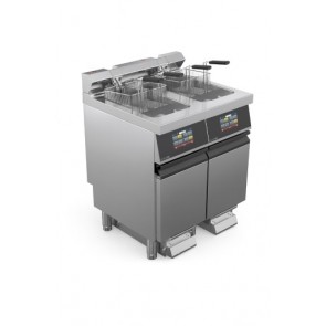 Friteuza alimentare gaz SuperFry, capacitate 15+15 litri, alimentare 230V, putere 32000W