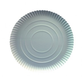 Set 50 farfurii adanci, carton, diametru 240mm, adancime 20 mm, culoare alba