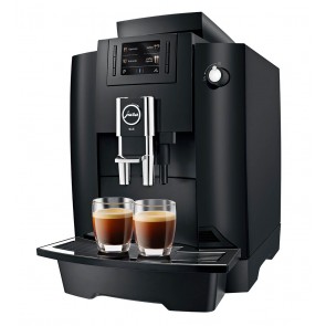 Espressor electronic automat Jura WE6 Piano Black, cu 2 duze, recomandat pentru maxim 30 cafele/zi, putere 1.45 kW
