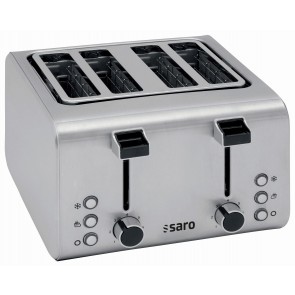 Toaster Profesional pentru 4 felii de paine, model ARIS 4, putere 1600 W, inox, Saro