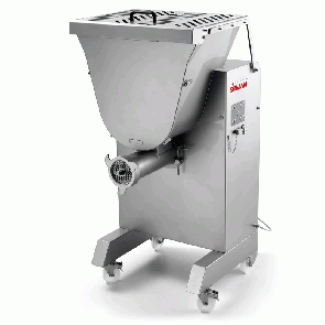 Masina de tocat carne cu cuva de amestecare, productivitate 1200 kg/h, alimentare 380V, putere instalata: 3675W