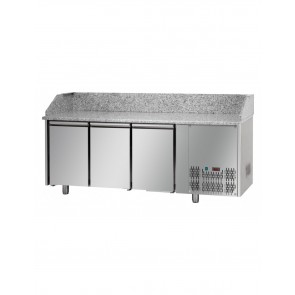 Banc de pizza, cu 2 usi si 2 sertare, capacitate 460 litri, temperatura de lucru 0°C/+10°C