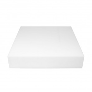 Blat polietilena pentru butuc, culoare alb, dimensiuni 500x500x100hmm